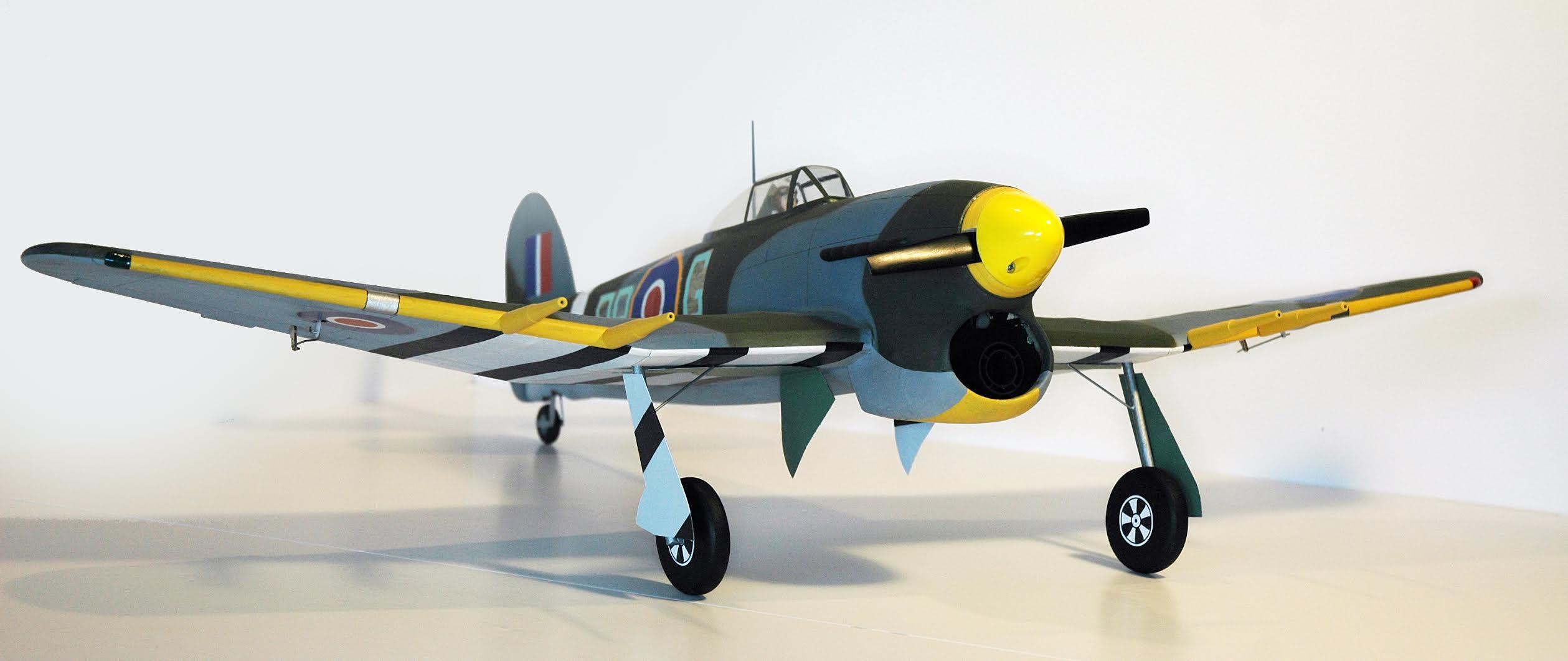 Hawker Typhoon 457mm Wingspan Flying Model Balsa Aircraft Kit from