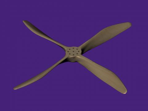 13 x 13 x4 WWI propeller