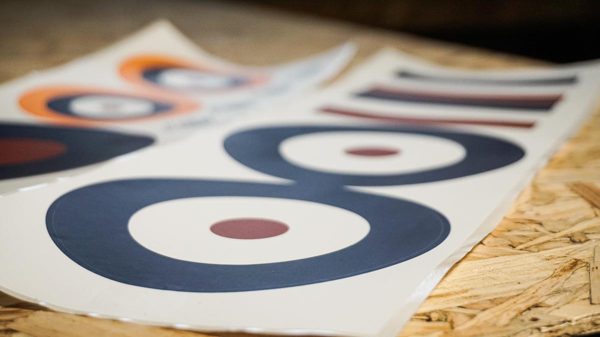 Balsa Basics RAF Stickers Sheet