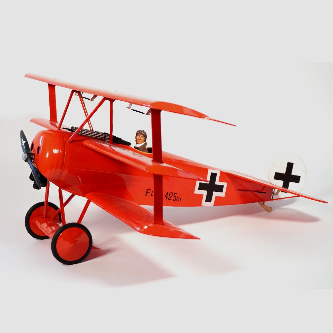 Fokker Dr.1 Triplane - 23.5'' RC WW1 ''Red Baron'' Airframe Only Kit