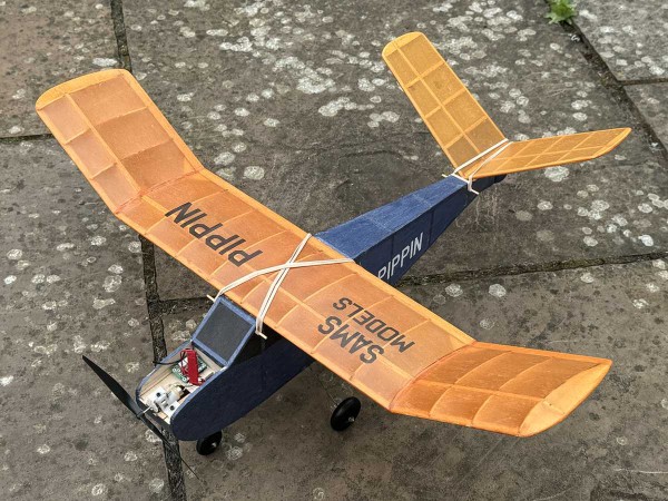 Balsa Wood Metal Rc Plane VMC SAMS Pippin/Pippit 21