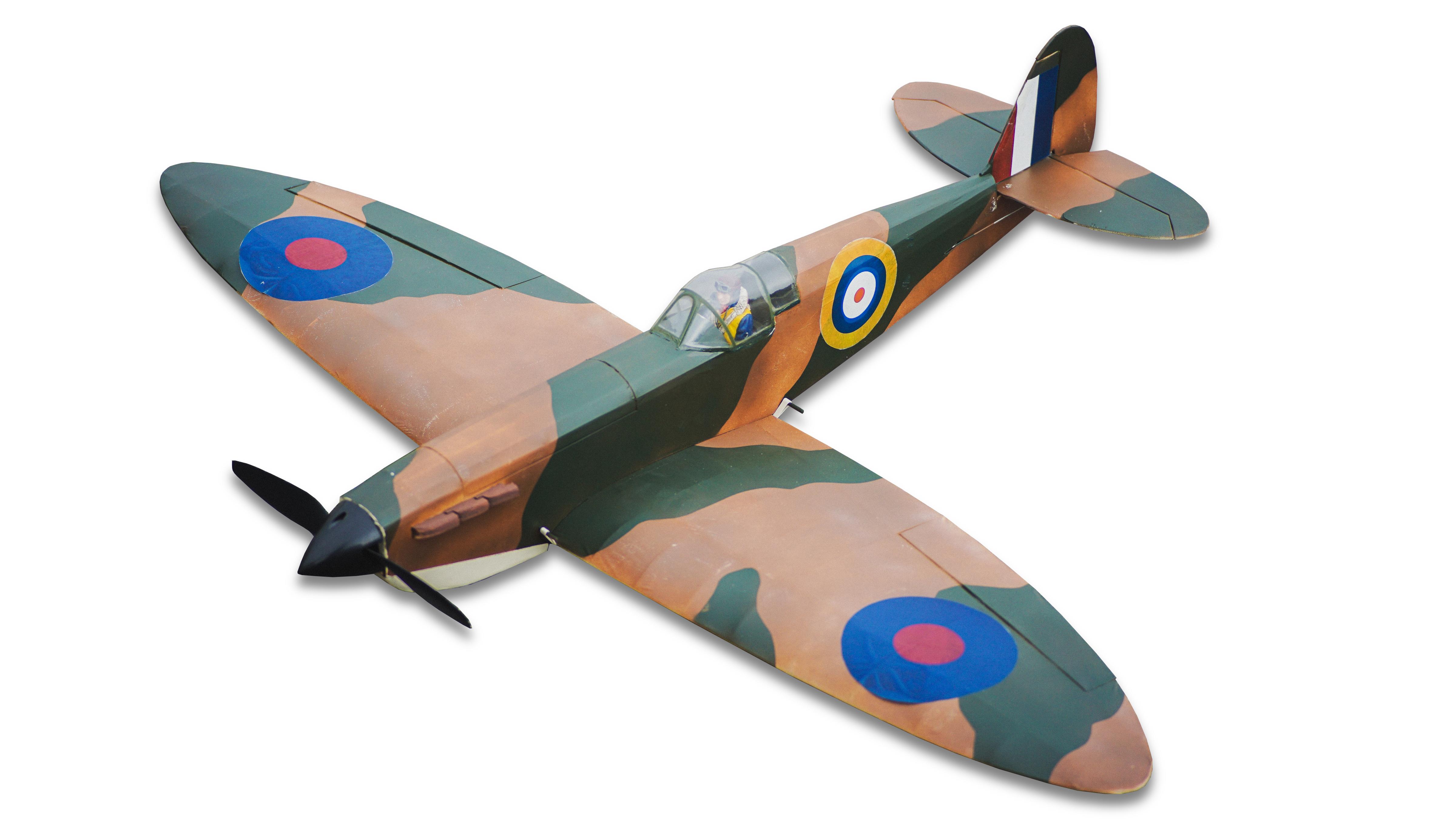 Balsa Basics Spitfire | 40'' 4-Ch RC Kit