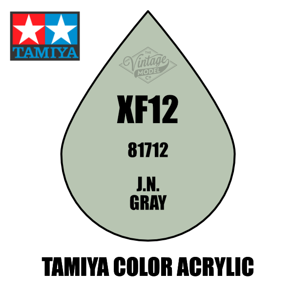 Tamiya Mini XF-12 Flat JN Grey 10ml Acrylic Paint