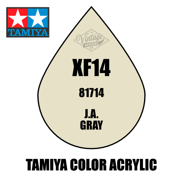 Tamiya Mini XF-14 Flat JA Grey 10ml Acrylic Paint