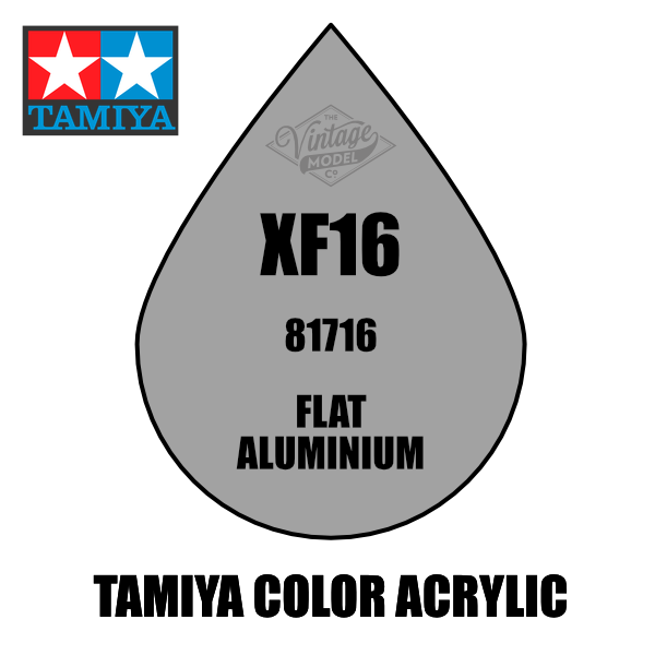 Tamiya Mini XF-16 Flat Metallic Aluminium 10ml Acrylic Paint