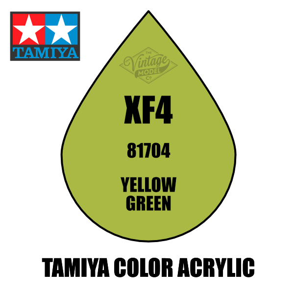 Tamiya Mini XF-04 Flat Yellow Green 10ml Acrylic Paint