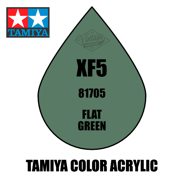 Tamiya Mini XF-05 Flat Green 10ml Acrylic Paint