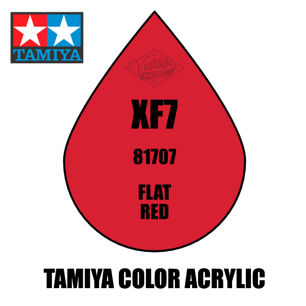 Tamiya Mini XF-07 Flat Red 10ml Acrylic Paint