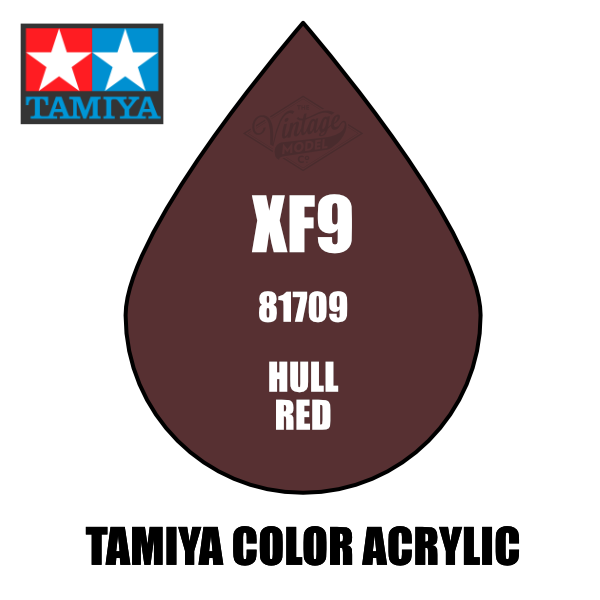 Tamiya Mini XF-09 Flat Hull Red 10ml Acrylic Paint